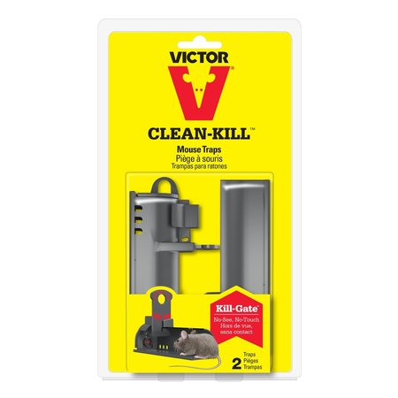 VICTOR Clean-Kill Covered Animal Trap For Mice , 2PK M162S